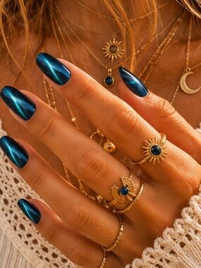 Emerald Velvet Nails 5 for $20 or $7